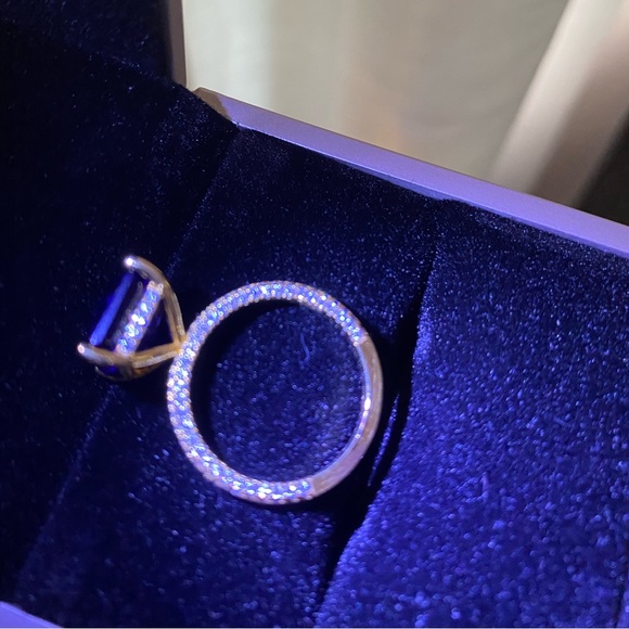 Genuine Blue Sapphire Engagement Ring - Picture 6 of 9